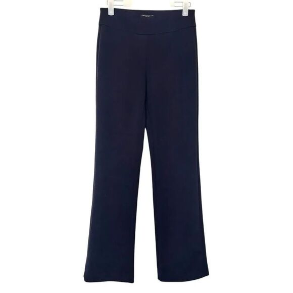 Christian Siriano Pants - Christian Siriano New York Elastic Waistband Straight Leg Trouser Pants Black XS